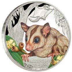 Vakoveverka Mahagonová 2015 1Oz PROOF ze série ohrožených a vyhynulých - Líc