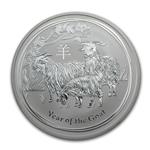 Stříbrná mince Lunární Série II - Rok Kozy 2015 - 1 Oz - Líc