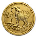 Zlatá mince Lunární Série II - Rok Kozy 2015 - 1/4 Oz - Líc