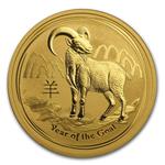 Zlatá mince Lunární Série II - Rok Kozy 2015 - 1 Oz - Líc