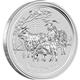 Sada 4 ks stříbrných mincí Lunární Série II - Rok Kozy 2015 1 Oz - Líc