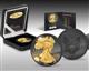 Stříbrná mince Černá kráčející Liberty ze série "Zlatá Enigma" Golden Enigma 1 oz 2014 - komplet I