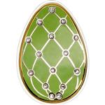 Stříbrná mince zelené Faberge vejce s českými křišťály ( Imperial eggs green diamond cloisonne Faberge ) 2015 Proof - Líc