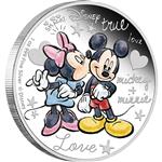 Stříbrná mince - Disney - Šíleně zamilovaná 2015 1oz Proof - Líc
