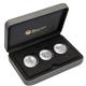 Sběratelská sada 3 stříbrných mincí Australian High Relief Silver Proof 2014 - v dárkové kazetě