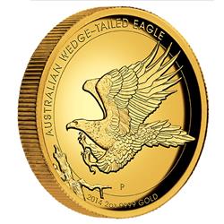 Zlatá mince Australský orel klínoocasý 2014 2 oz Proof High Relief  - Líc