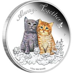 Stříbrná mince Navždy spolu 2015 1/2oz Proof - Líc