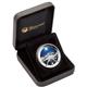 Australian Age of Dinosaurs - Leaellynasaura 2015 1oz Silver Proof Coloured Coin - v dárkové kazetě