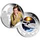 Sada 2 stříbrných mincí Star Trek The Original -  Kapitán James T.Kirk, USS Enterprise NCC-1701  1oz  Proof 2015 - Líc