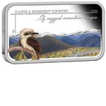 Stříbrná mince - série  Sunburnt Country 2015 1 oz  Proof Austrálie ( Of ragged mountain ranges ) - Líc