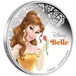 Stříbrná mince Disney Kráska a zvíře (Princess - Belle) 2015 1 oz Proof - Líc