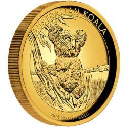 Zlatá mince Australský kolala 2015 Australian Koala - 2 oz Gold Proof High Relief - Líc