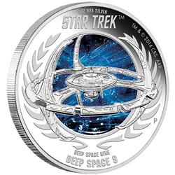 Stříbrná mince Star Trek: Deep Space Nine -  Deep Space Nine 9  1oz  Proof 2015 - Líc