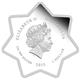Stříbrná mince - Vánoce, Vánoční hvězda 2015 1 oz Proof - Rub