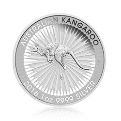 Stříbrná investiční mince Kangaroo Klokan 1 Oz - Líc