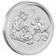 Australská Lunární Série II - Rok Opice 2016 - sběratelská sada 4 mincí 1 Oz - Líc