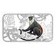 Sada 4 stříbrných kolorovaných mincí  - Lunární kalendář Rok opice 2016 Year of the Monkey proof - Líc