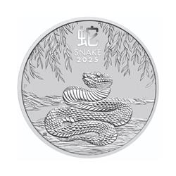 Stříbrná mince "Year of the Snake" 2025 5 Oz - Rok Hada - Australská lunární série III - Líc
