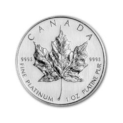 Platinová mince Maple Leaf 1 oz (Kanada) - Líc