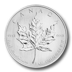Paladiová mince Maple Leaf 1 oz (Kanada) - Líc