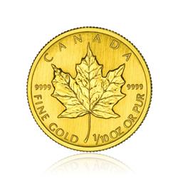 Zlatá Mince Maple Leaf 1/10 Oz - Líc